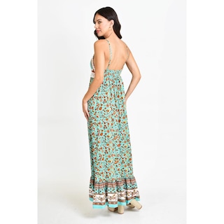 Foto 3 | Vestido Roman Fashion Escote Crochet Verde Claro