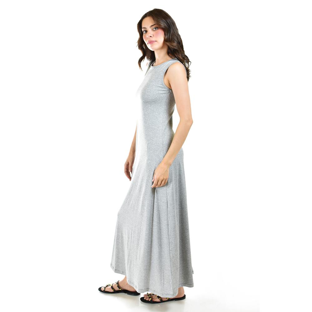 Foto 2 | Maxi Vestido con Strech Roman Fashion Juvenil Gris