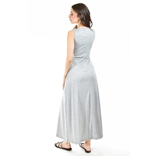Foto 3 | Maxi Vestido con Strech Roman Fashion Juvenil Gris