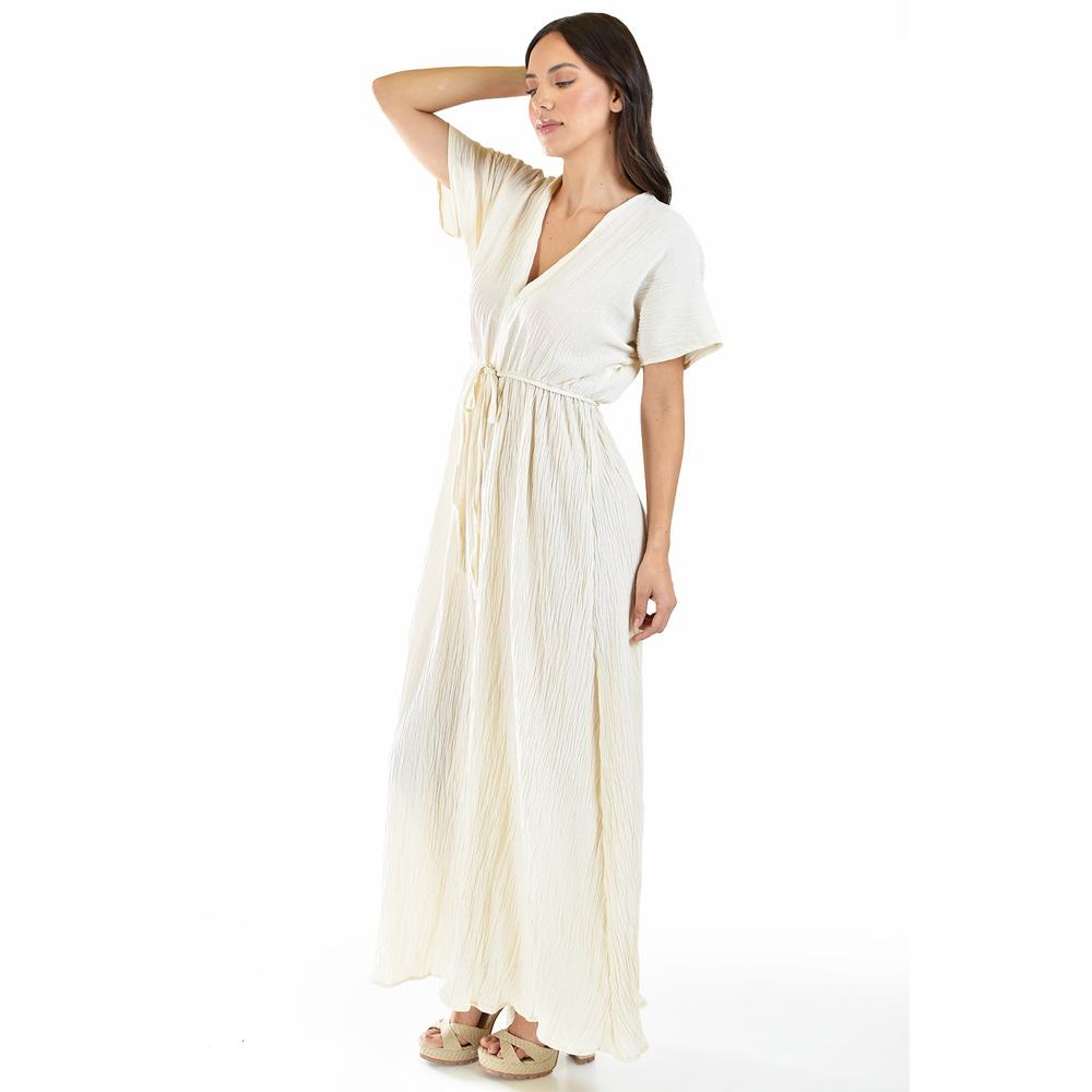 Foto 3 pulgar | Maxi Vestido Roman Fashion924 Beige para Mujer