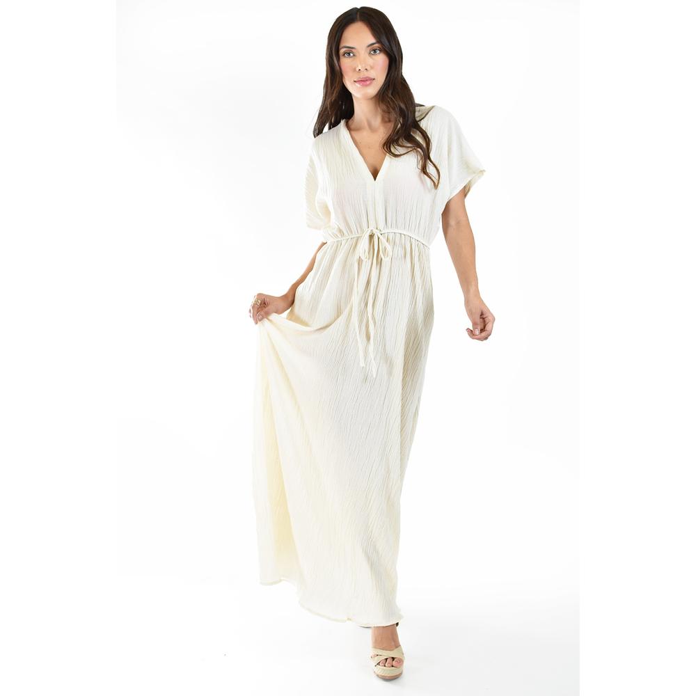 Foto 6 pulgar | Maxi Vestido Roman Fashion924 Beige para Mujer