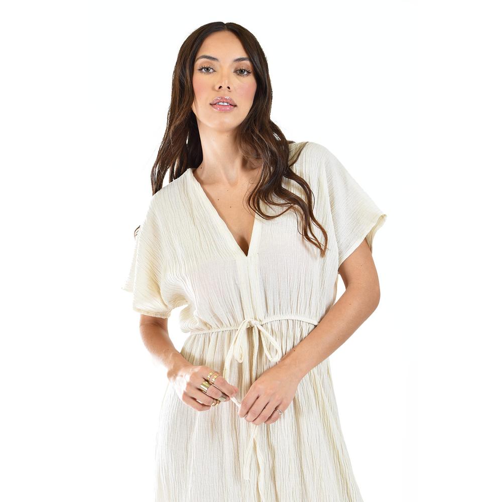 Foto 7 pulgar | Maxi Vestido Roman Fashion924 Beige para Mujer