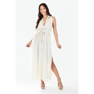 Foto 1 | Vestido Largo sin Manga Roman Fashion Juvenil Beige