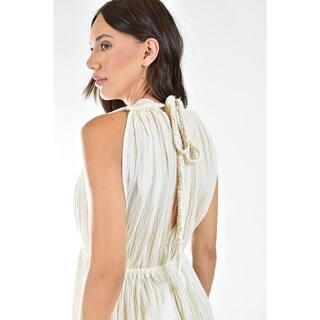 Foto 4 | Vestido Largo sin Manga Roman Fashion Juvenil Beige