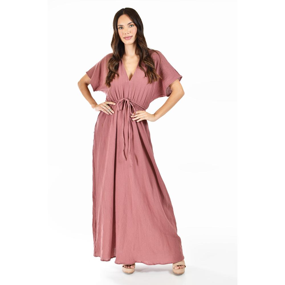 Foto 1 | Maxi Vestido de Algodón Roman Fashion Juvenil 924 Rosa