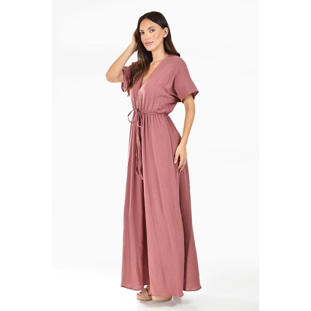 Foto 2 | Maxi Vestido de Algodón Roman Fashion Juvenil 924 Rosa