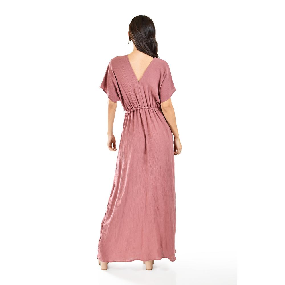 Foto 4 pulgar | Maxi Vestido de Algodón Roman Fashion Juvenil 924 Rosa