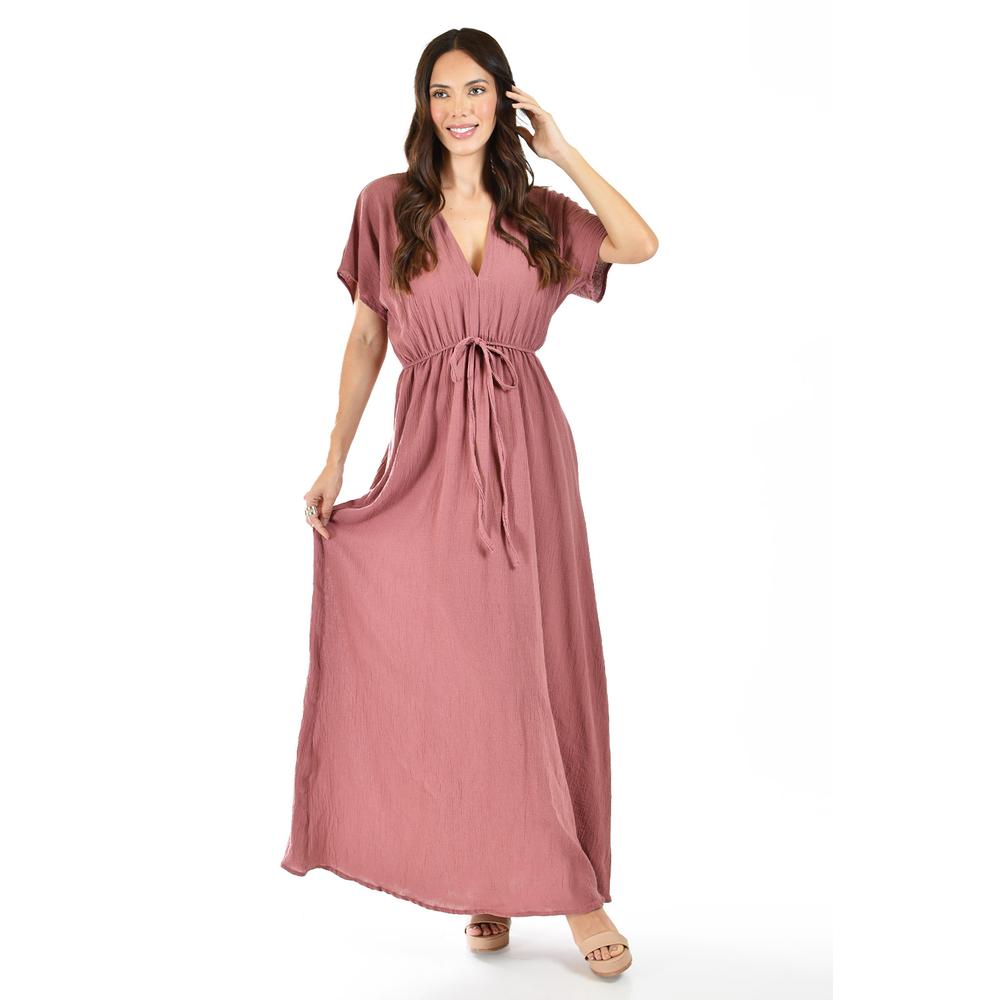 Foto 5 | Maxi Vestido de Algodón Roman Fashion Juvenil 924 Rosa
