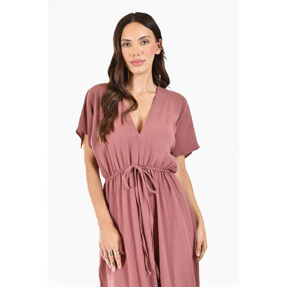 Foto 6 | Maxi Vestido de Algodón Roman Fashion Juvenil 924 Rosa