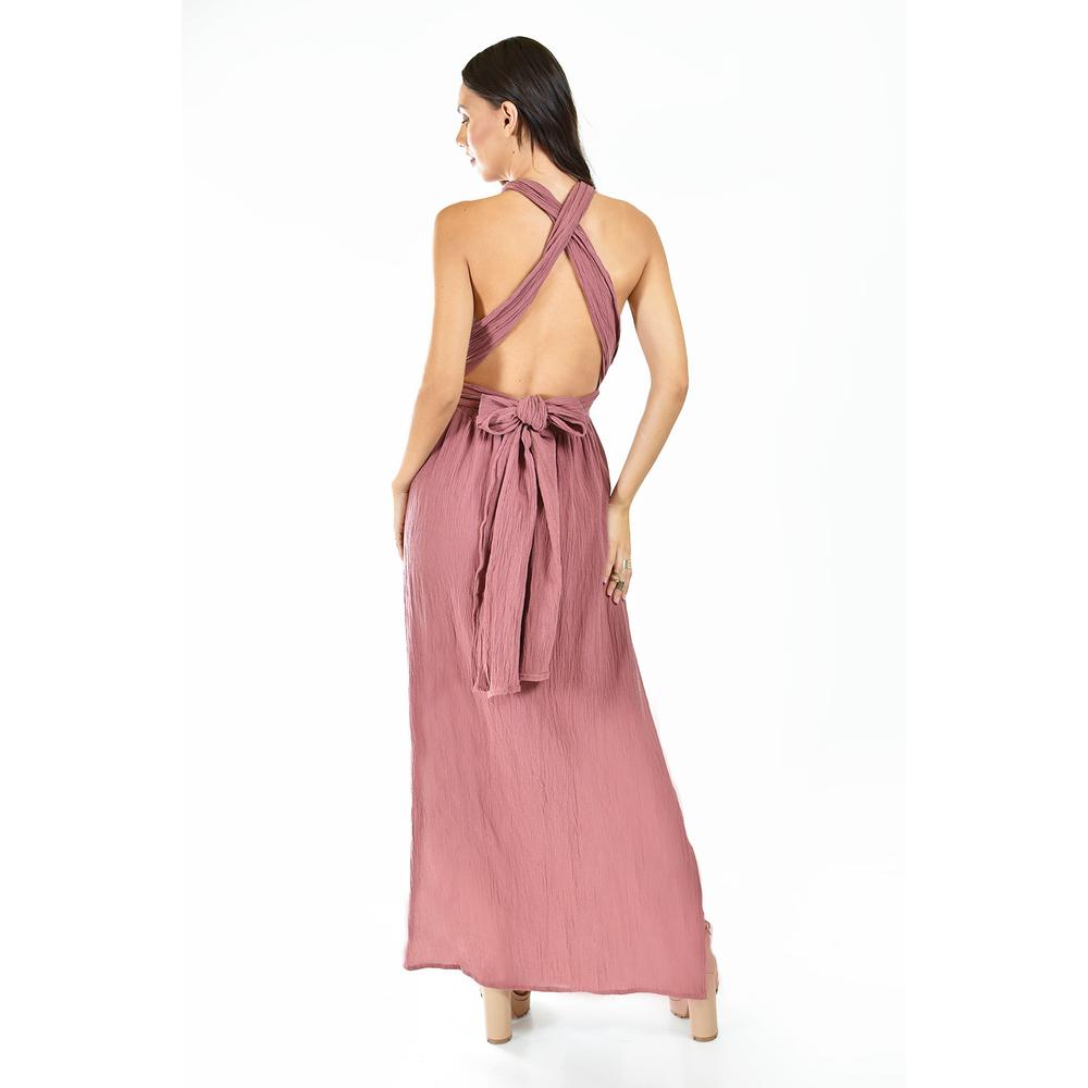 Foto 4 pulgar | Vestido Roman Fashion Rosa para Mujer