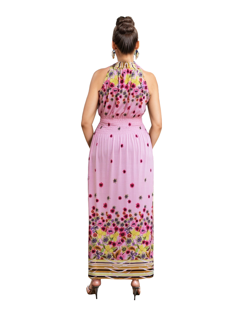 Foto 2 | Vestido Largo Casual Beddel Rosa