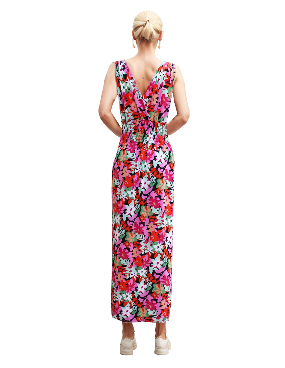 Foto 4 | Vestido con Short Casual Bomy Midi Rosa