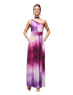 Foto 2 | Vestido Largo Formal Eva Berry Plisado color Púrpura