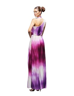 Foto 4 | Vestido Largo Formal Eva Berry Plisado color Púrpura