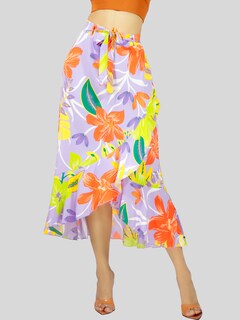 Foto 5 | Set De Dos Faldas Corte De Sirena Con Volantes Elegante O Casual Fald-1002-px2 Colores Variados Lápiz De Cintura Alta