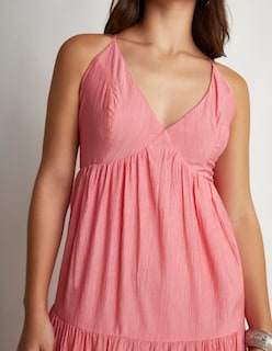 Foto 3 | Vestido Devendi Color Rosa Largo Escote V