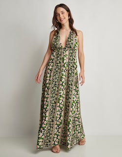 Foto 1 | Vestido Devendi Color Multicolor Halter Floral