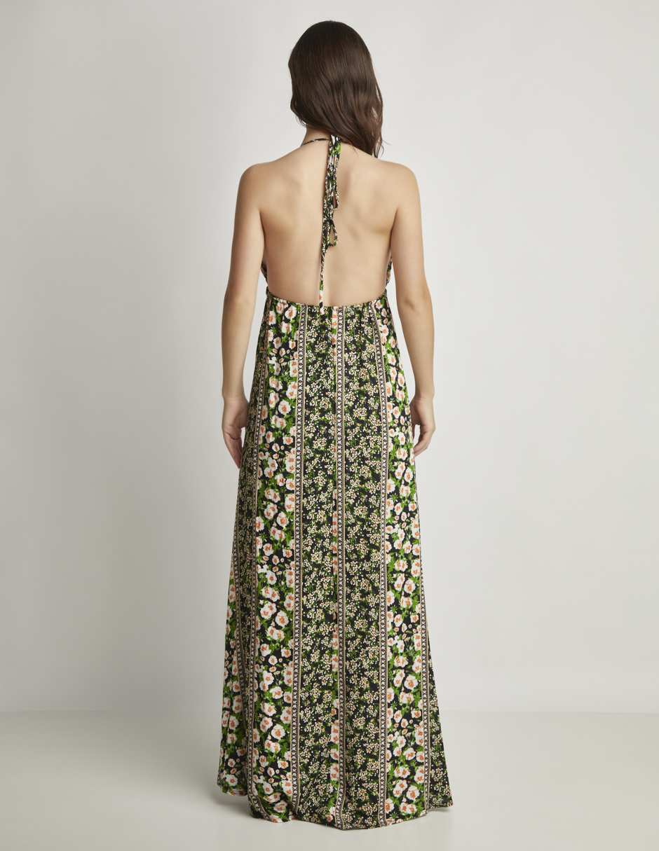 Foto 2 | Vestido Devendi Color Multicolor Halter Floral
