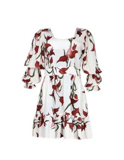 Foto 1 | Vestido Corto Cherry Blossom Para Dama Color Beige