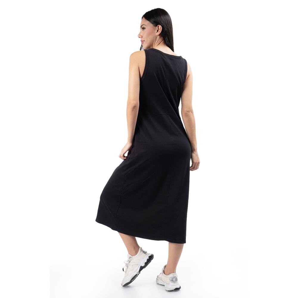 Foto 4 pulgar | Vestido De Algodon Roman Fashion /juvenil, 137 (negro) Negro