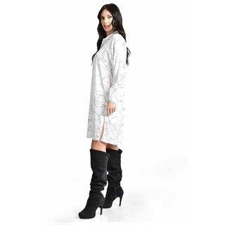 Foto 2 | Vestido Rostro Abstracto Roman Fashion /juvenil, 1008 (blanco) Blanco