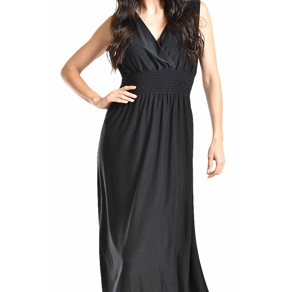 Foto 5 | Vestido Largo Cintura Smock Roman Fashion / Juvenil, 8801-so (negro) Negro