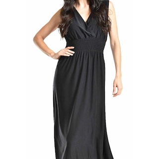 Foto 5 | Vestido Largo Cintura Smock Roman Fashion / Juvenil, 8801-so (negro) Negro