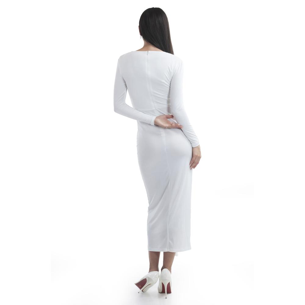 Foto 4 pulgar | Vestido Elegante Roman Fashion /juvenil, 8858 (blanco) Blanco