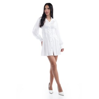 Foto 1 | Vestido Camisero Roman Fashion /juvenil, 20033 (blanco) Blanco