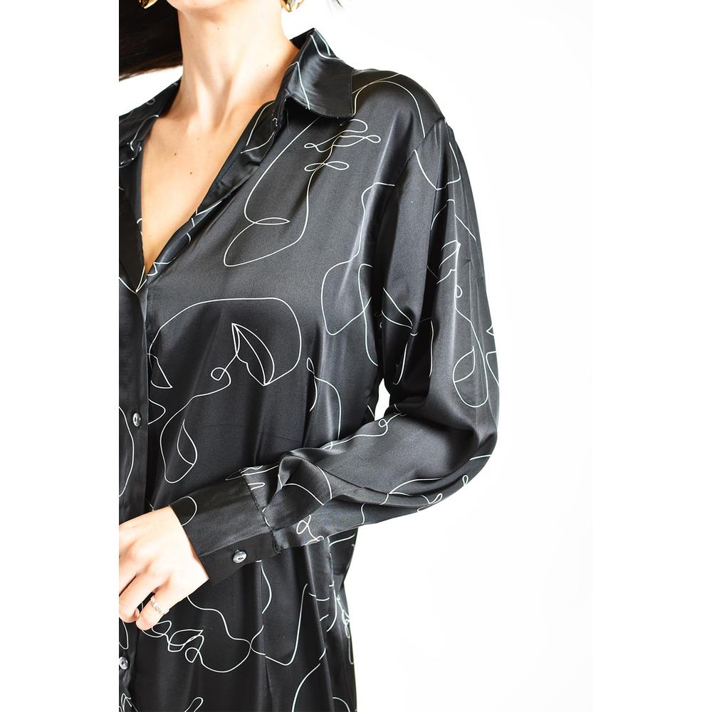 Foto 2 | Vestido Rostro Abstracto Roman Fashion /juvenil, 1008 (negro) Negro