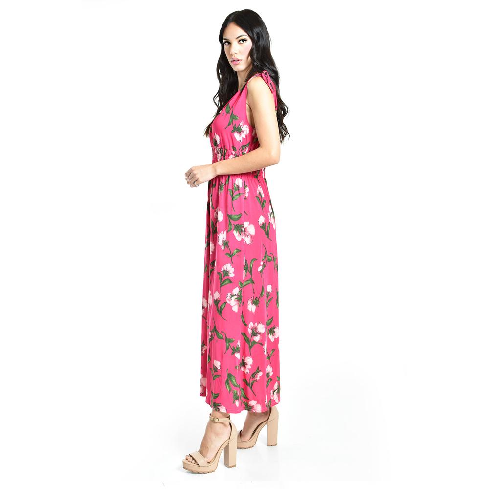 Foto 2 | Vestido Largo Con Lazos Roman Fashion /juvenil, 8802-10 (fiusha) Fucsia
