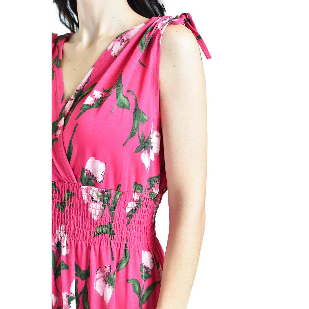 Foto 5 pulgar | Vestido Largo Con Lazos Roman Fashion /juvenil, 8802-10 (fiusha) Fucsia