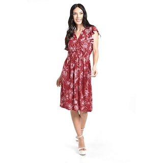 Foto 1 | Vestido Estampado Roman Fashion /juvenil, 8867-13 (vino) Vino