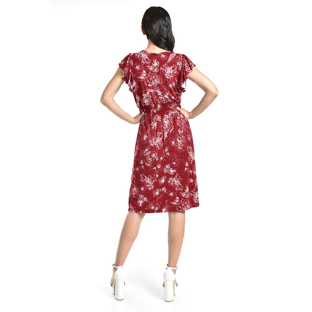 Foto 3 | Vestido Estampado Roman Fashion /juvenil, 8867-13 (vino) Vino