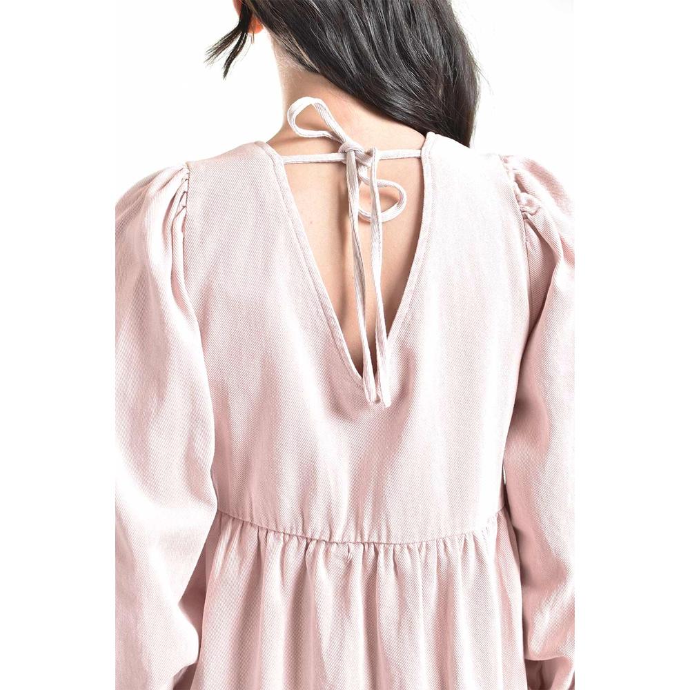 Foto 4 | Vestido De Algodon Corte Amplio Roman Fashion / Juvenil, 4386 (rosa) Rosa