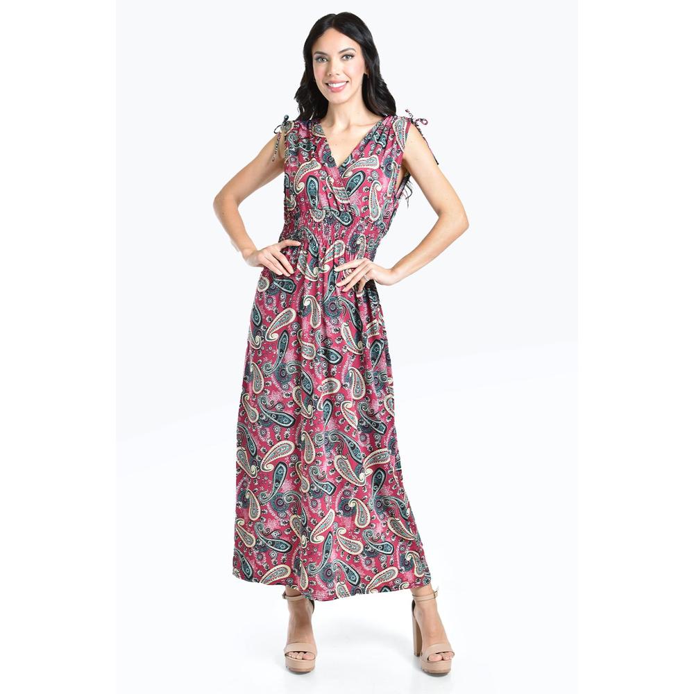 Foto 2 pulgar | Vestido Estampado De Paisley Roman Fashion /juvenil, 8802x-11 (vino) Vino