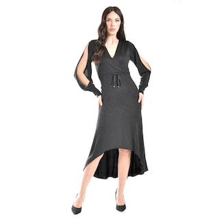 Foto 7 | Vestido De Brillos Con Abertura En La Manga Roman Fashion /juvenil, 32456 (negro) Negro
