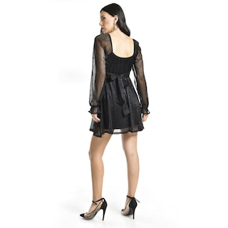 Foto 3 | Vestido Corto Con Brillo Roman Fashion / Juvenil, 72 (negro) Negro