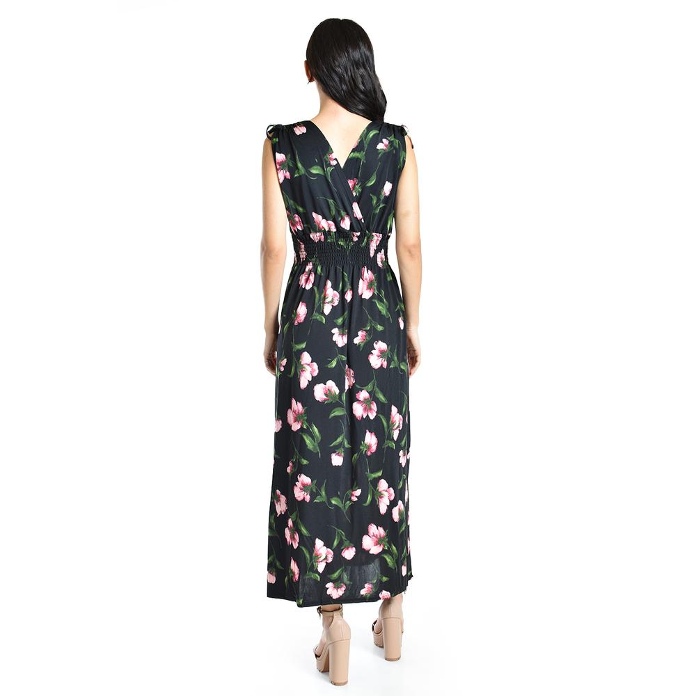 Foto 4 pulgar | Vestido Largo Con Lazos Roman Fashion /juvenil, 8802-10 (negro) Negro