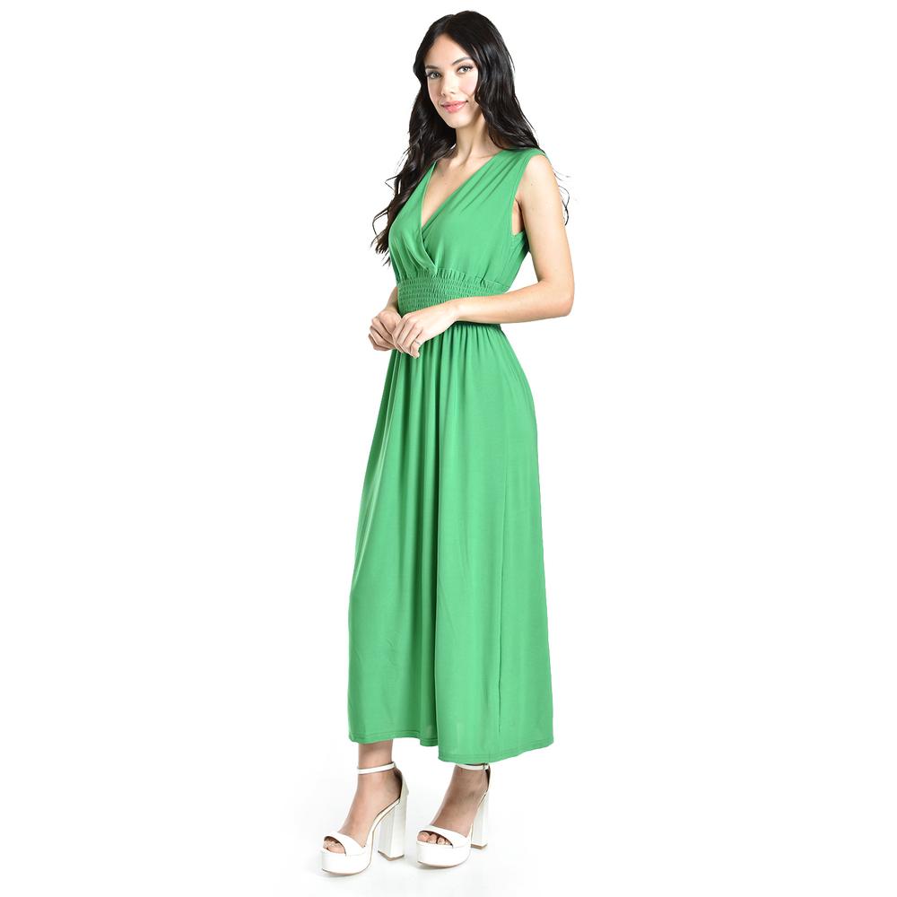 Foto 2 | Vestido Largo Cintura Smock Roman Fashion / Juvenil, 8801-so (verde) Verde