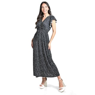 Foto 2 | Vestido Midi De Puntos Roman Fashion /juvenil, 9940x (negro Punto) Negro