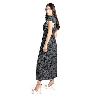 Foto 3 | Vestido Midi De Puntos Roman Fashion /juvenil, 9940x (negro Punto) Negro