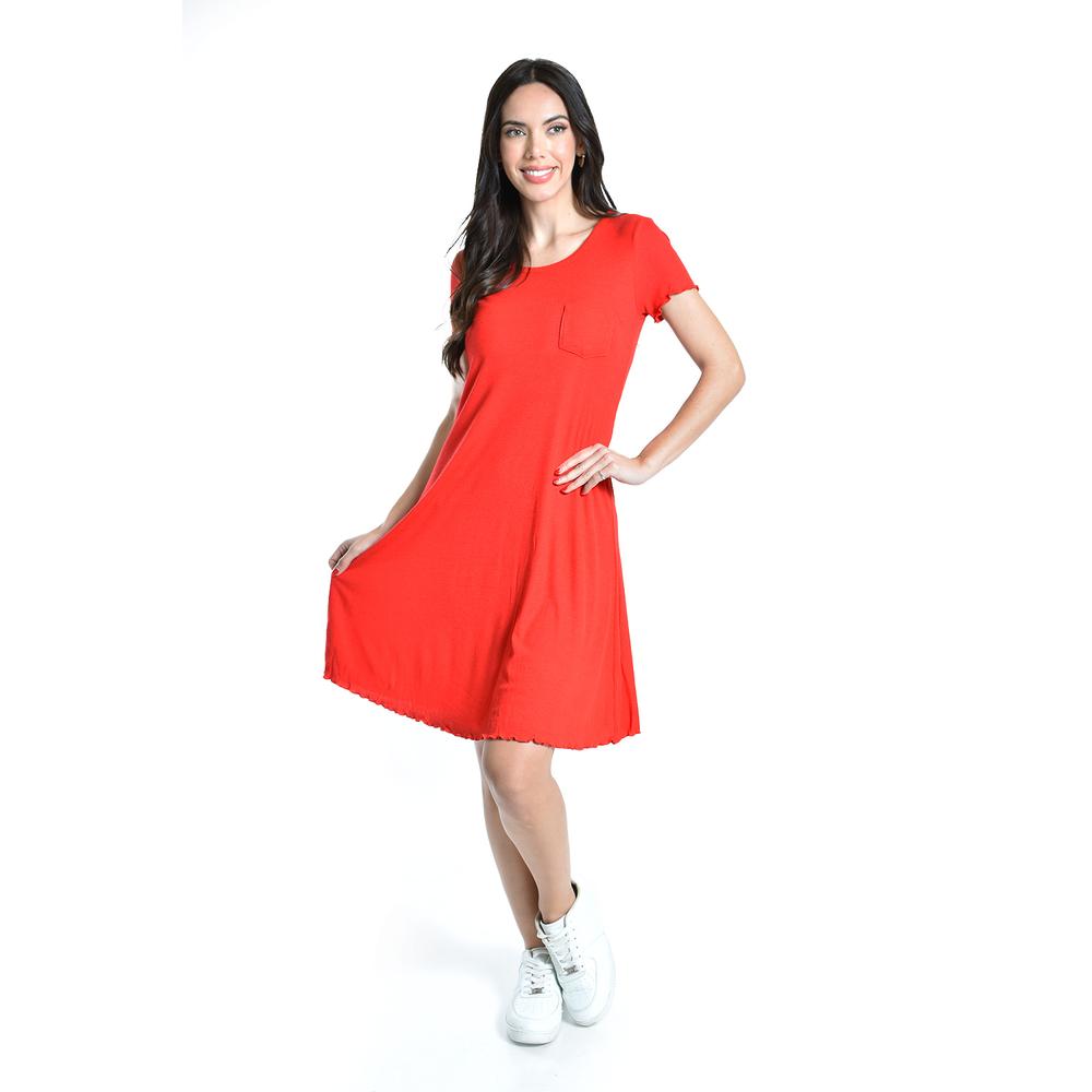 Foto 2 pulgar | Vestido Casual Roman Fashion Juvenil Rojo