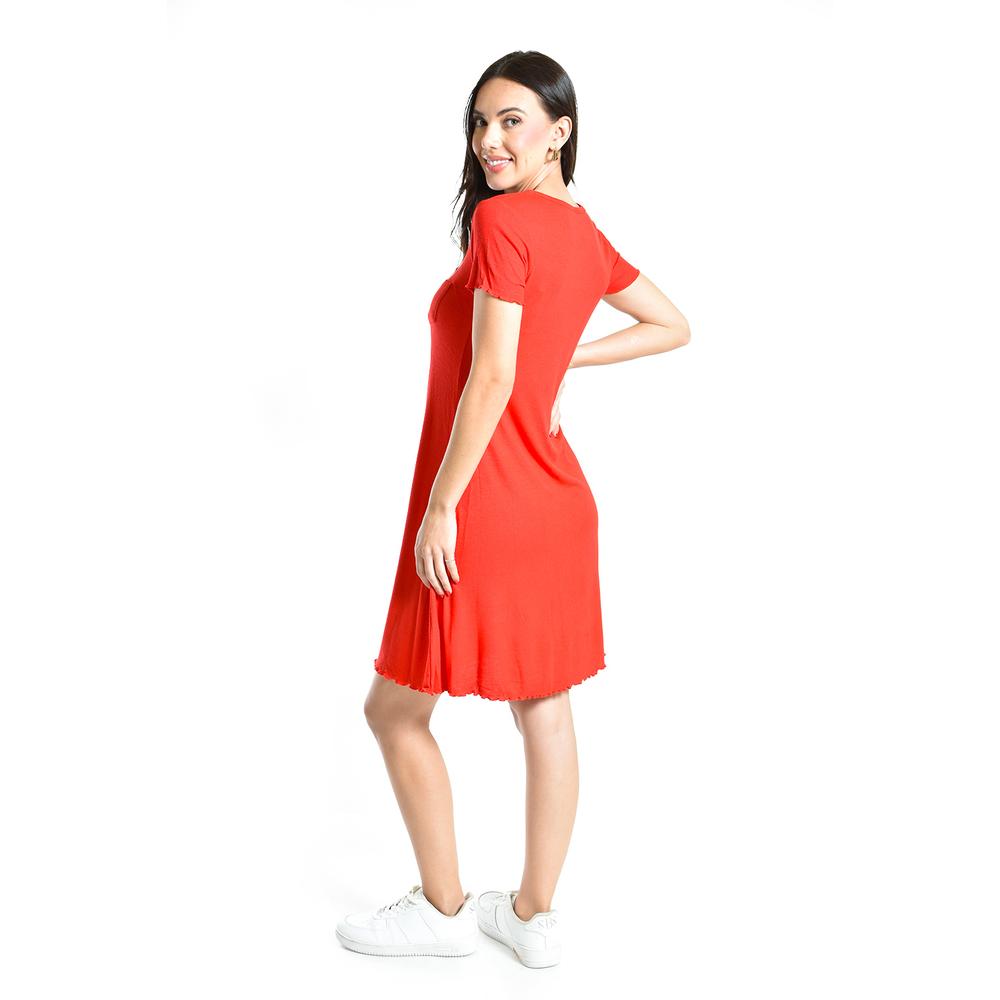 Foto 4 pulgar | Vestido Casual Roman Fashion Juvenil Rojo