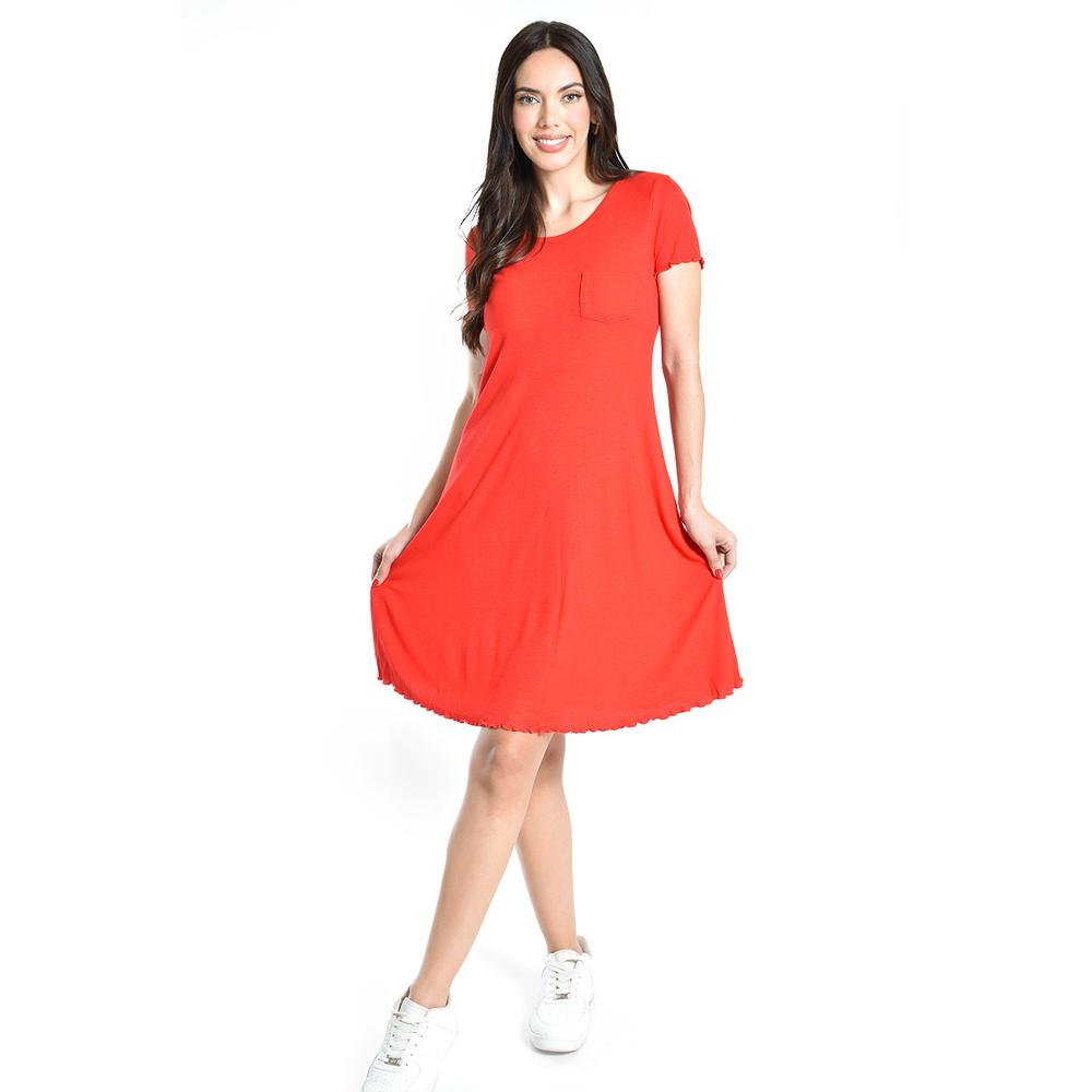 Foto 5 pulgar | Vestido Casual Roman Fashion Juvenil Rojo
