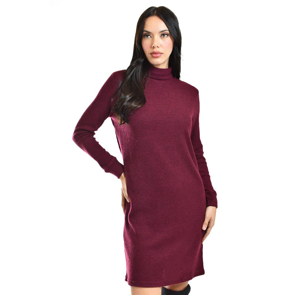 Foto 5 pulgar | Vestido De Punto Con Cuello Alto Roman Fashion /juvenil, 3821 (vino) Vino
