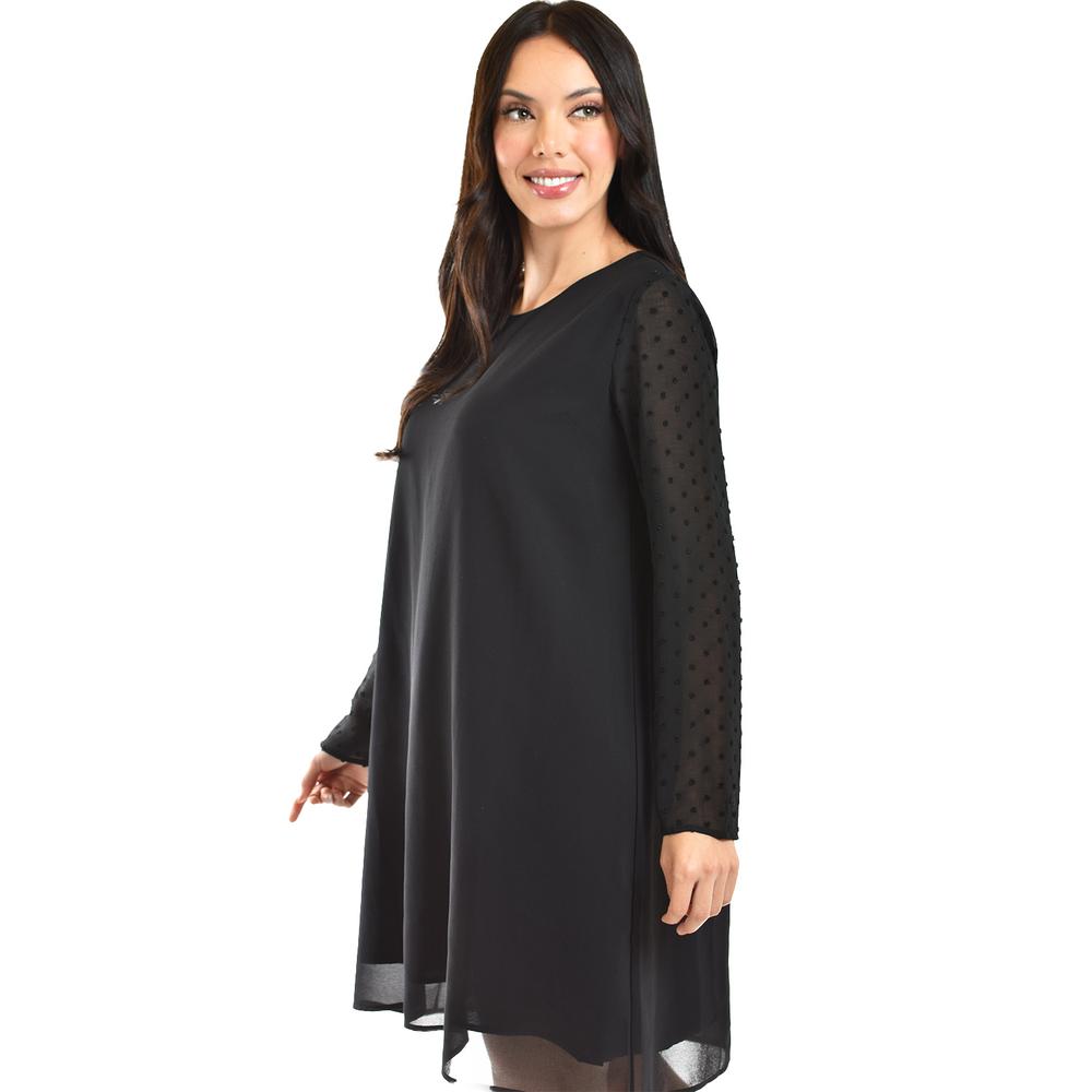 Foto 5 pulgar | Vestido De Mangas Con Relieve Roman Fashion /juvenil, 3823 (negro) Negro