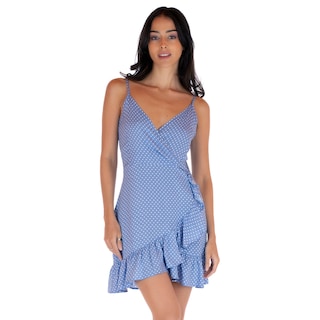 Foto 1 | Vestido Para Mujer Quarry Corto Con Holanes