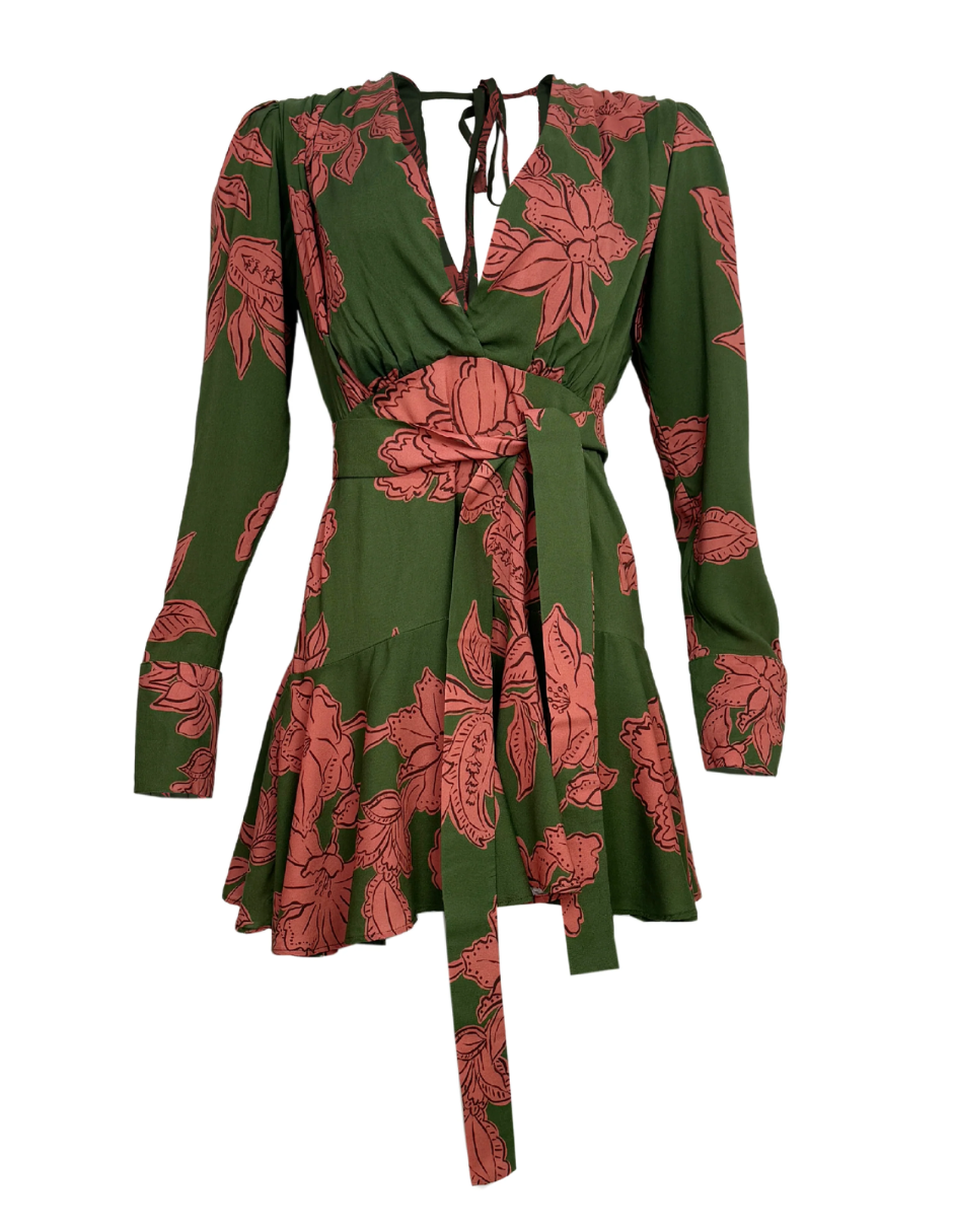 Vestido Corto Candelaria J&b Para Dama Color Verde