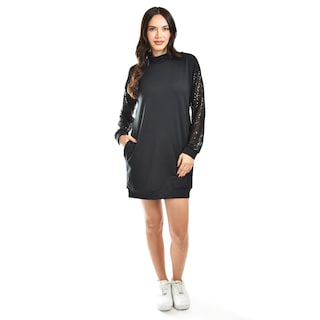 Foto 5 | Vestido Con Mangas De Lentejuela Roman Fashion /juvenil, 8072 (negro) Negro